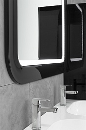 Водолей Мебель для ванной "Астрид 120" черная, с одним ящиком – фотография-6